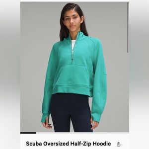Lululemon Scuba oversized half zip hoodie